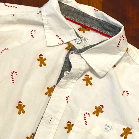 Free Planet Christmas holiday shirt - boys 14/16 - kids Santa outfit Xmas party - Picture 2 of 8